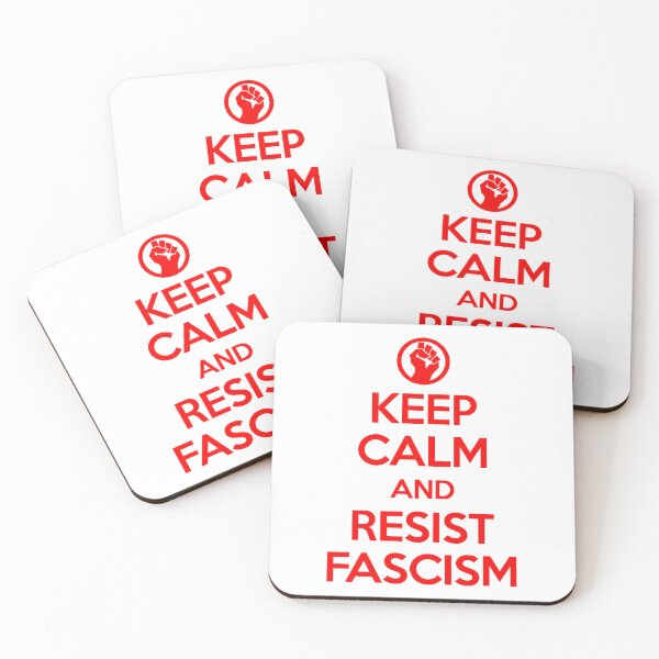Item preview, Keep Calm and RESIST FASCISM (red 2.0) designed and sold by Thelittlelord.