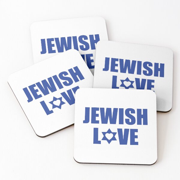 Item preview, Jewish L✡ve blue on white designed and sold by Jewish Love.
