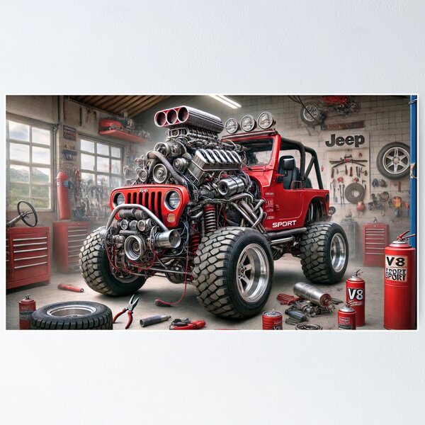 Item preview, Monster Jeep Overload designed and sold by DAZZA-NZ.
