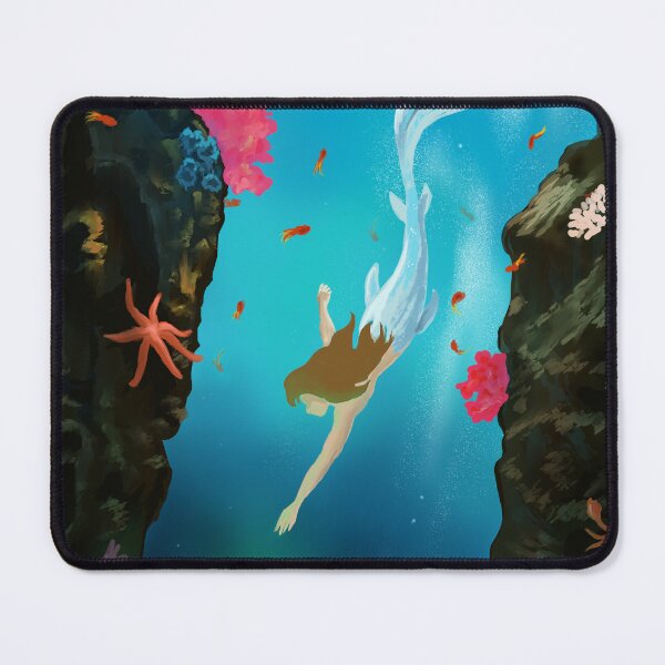 Item preview, Magical Mermaid Chasing Orb Wall Art designed and sold by Imagination Reigns.