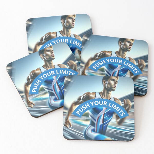 Item preview, Push Your Limits – Motivational Triathlon Running Design designed and sold by Triathlongram.