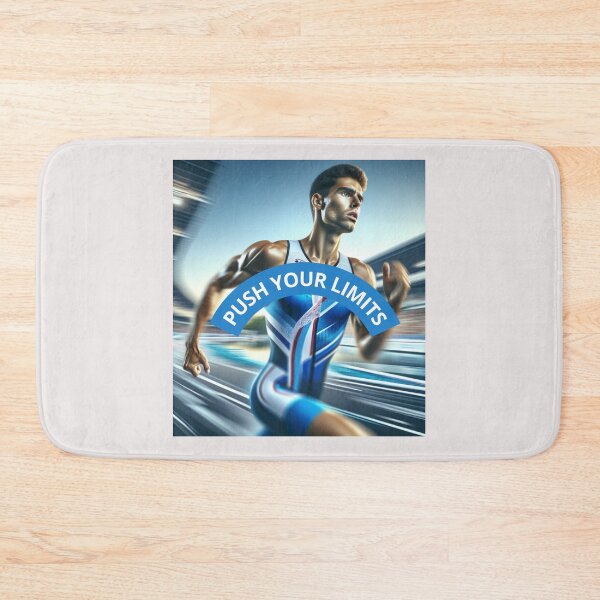 Item preview, Push Your Limits – Motivational Triathlon Running Design designed and sold by Triathlongram.