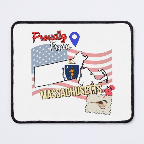 Item preview, Proudly from Massachusetts - USA state design designed and sold by PHRASEandSTYLE.