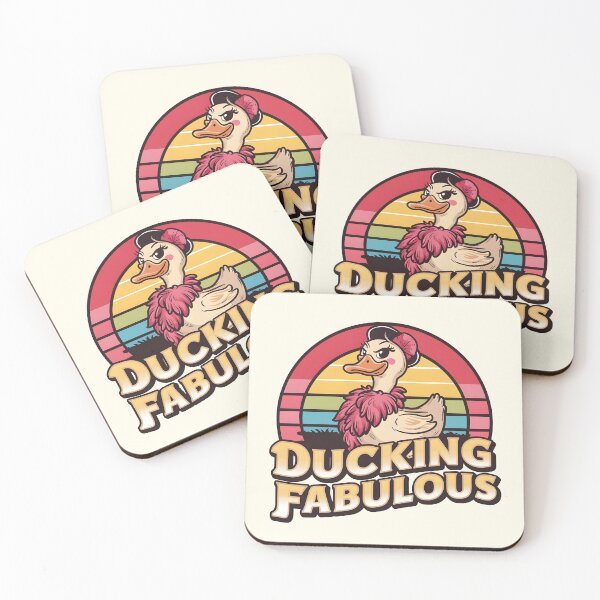 Item preview, Ducking Fabulous – Sassy Duck Pun  designed and sold by Jollys-ArtShop.