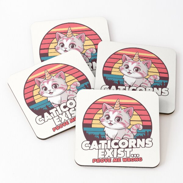 Item preview, Caticorns Exist… Prove Me Wrong – Cute Cat-Unicorn Pun  designed and sold by Jollys-ArtShop.