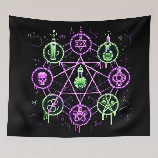 Item preview, Esoteric Design with Mystical and Alchemical Symbols designed and sold by ArteAnimal2020.