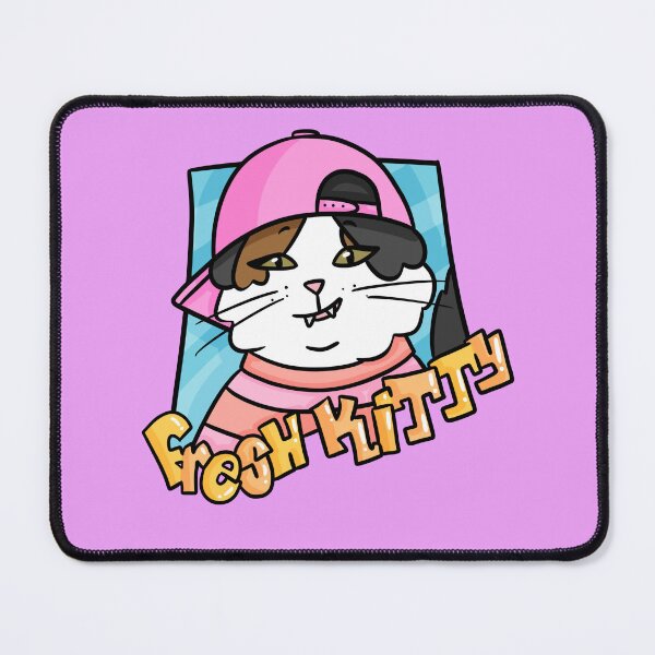 Item preview, Fresh Kitty Calico Cat High Quality Art Prince Bel-Air Neon Backwards Hat Nostalgic 90s Will Alfonso designed and sold by familiarsadie.