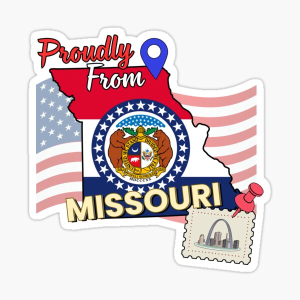 Item preview, Proudly from Missouri - USA state design designed and sold by PHRASEandSTYLE.
