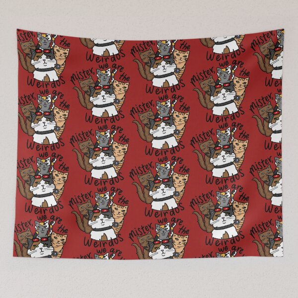 Item preview, Mister, We Are The Weirdos High Quality Art Craft Cats Calico Grey 90 Nostalgia Nostalgic Nancy Downs designed and sold by familiarsadie.