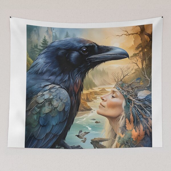 Item preview, Raven Spirit Medicine: Guardian of Pacific Northwest designed and sold by ACuriousshoppe.