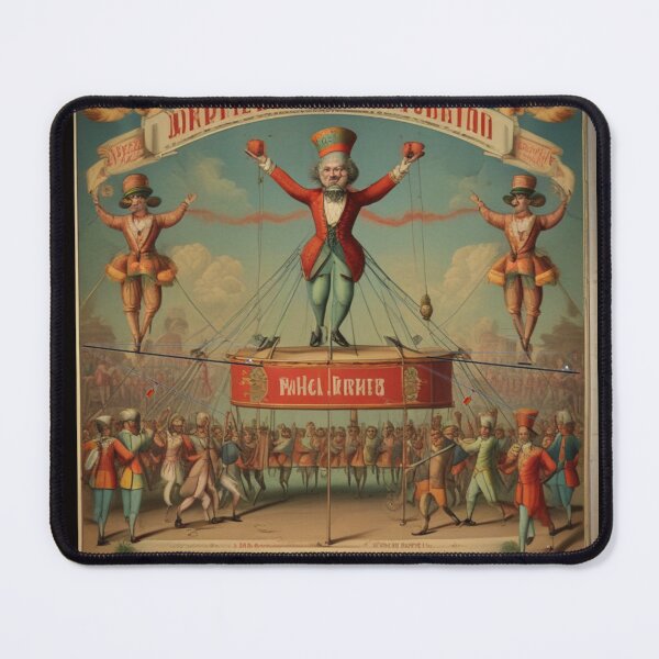 Item preview, 1800's  vintage circus poster tight rope walkers designed and sold by The Far Far North.