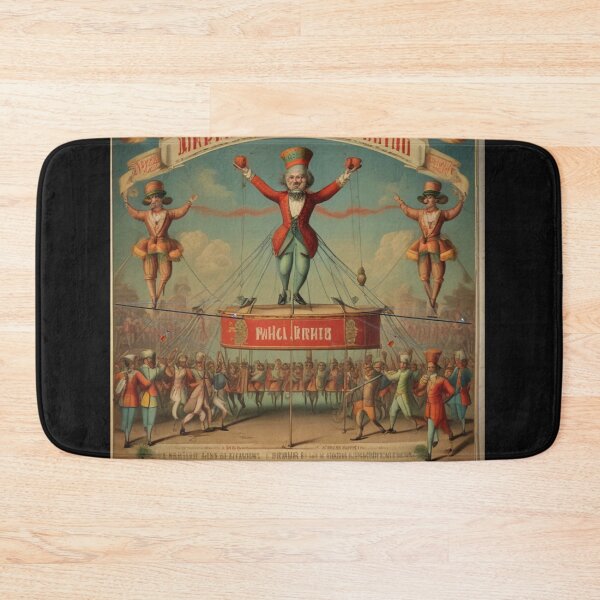 Item preview, 1800's  vintage circus poster tight rope walkers designed and sold by The Far Far North.