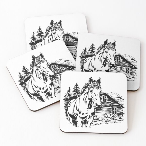 Item preview, Rustic Barn Horse Farm Stable Country Ranch Cowboy Rural designed and sold by inkoutninja.