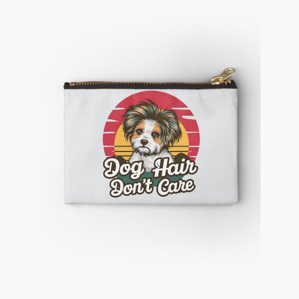 Item preview, Dog Hair Don’t Care – Funny Dog Pun  designed and sold by Jollys-ArtShop.