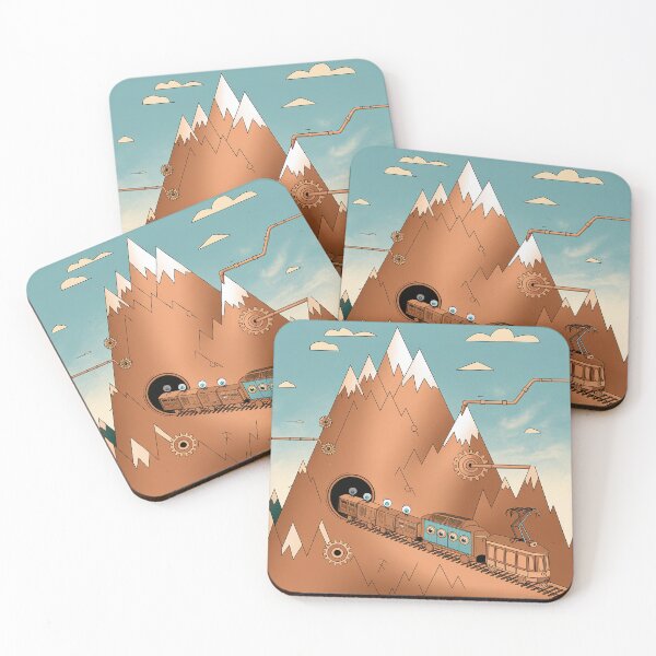 Item preview, Mountain landscape with a train. designed and sold by Lilashakti ⭐️ ⭐️ ⭐️ ⭐️ ⭐️.