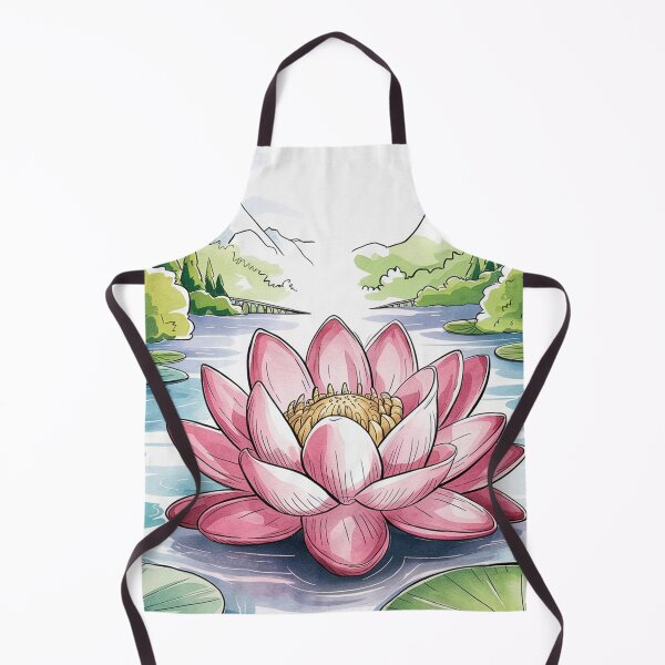 Item preview, Mountain landscape with a lotus. designed and sold by Lilashakti ⭐️ ⭐️ ⭐️ ⭐️ ⭐️.