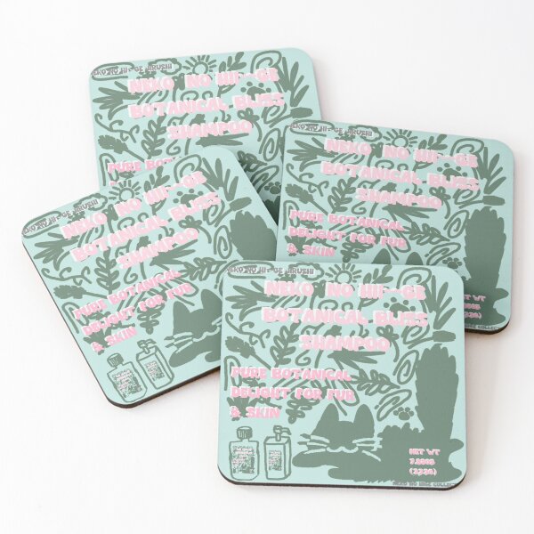 Item preview, Neko no Hige Collection: Botanical Shampoo Label Style designed and sold by nanaronnicoron.
