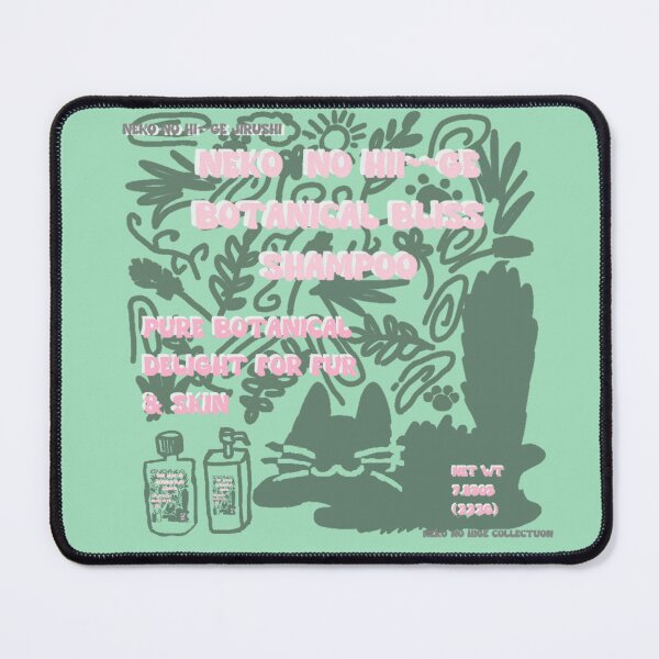Item preview, Neko no Hige Collection: Botanical Shampoo Label Style designed and sold by nanaronnicoron.