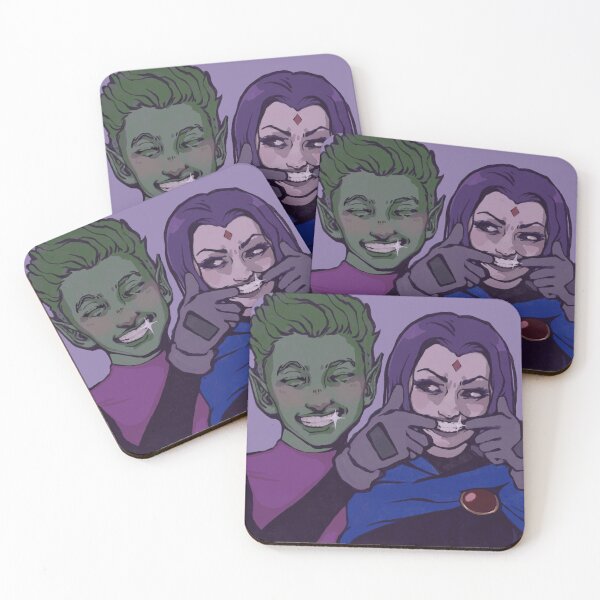 Item preview, Beast boy and Raven designed and sold by MiniMleko.
