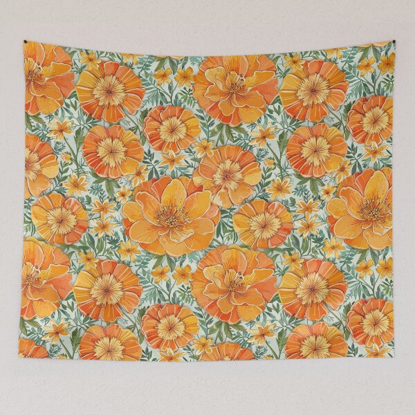 Item preview, Marigold flower designed and sold by CoolPixels.