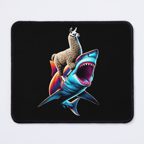 Item preview, Funny Llama Riding Shark Alpaca Lover designed and sold by Kimberley King Art  King Art.