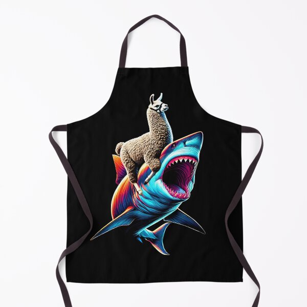 Item preview, Funny Llama Riding Shark Alpaca Lover designed and sold by Kimberley King Art  King Art.