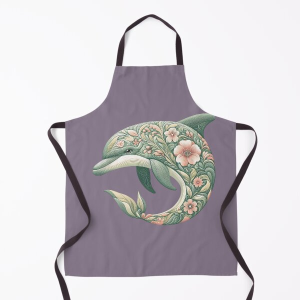 Item preview, Bottlenose Dolphin Botanical Nature Art Illustration designed and sold by BirdsnStuff.