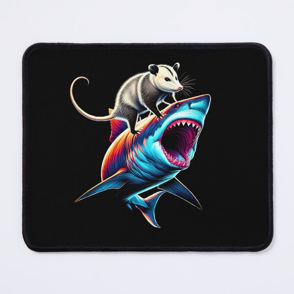 Item preview, Funny Possum Riding Shark Opossum Lover designed and sold by Kimberley King Art King Art.