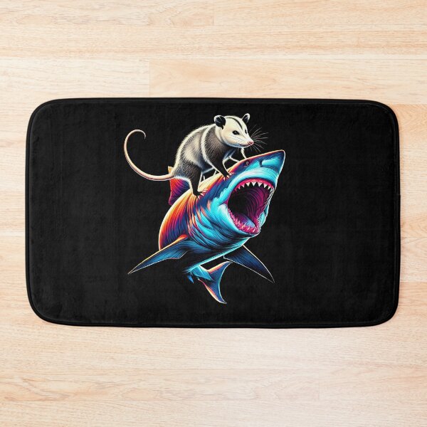 Item preview, Funny Possum Riding Shark Opossum Lover designed and sold by Kimberley King Art  King Art.