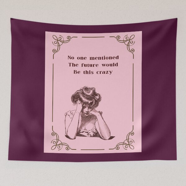 Item preview, Future Would be this Crazy, Vintage Woman, Pink  designed and sold by AASparksDesigns.