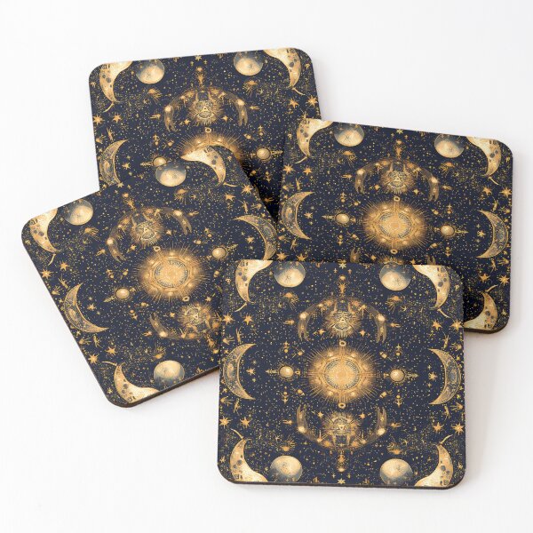 Item preview, Mysterious crescent moon seamless pattern 3 designed and sold by ArchDS.