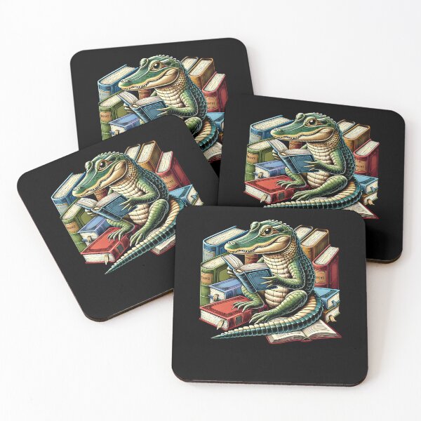 Item preview, Alligator Reading Book Reader Bookworm Alligator Lover designed and sold by Kimberley King Art  King Art.