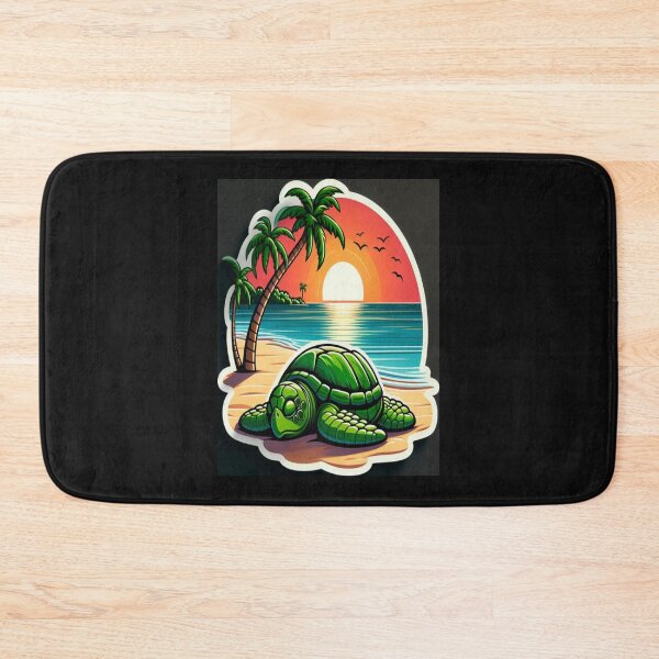 Item preview, Turtle napping on the beach designed and sold by FoxinhoSoumaila.
