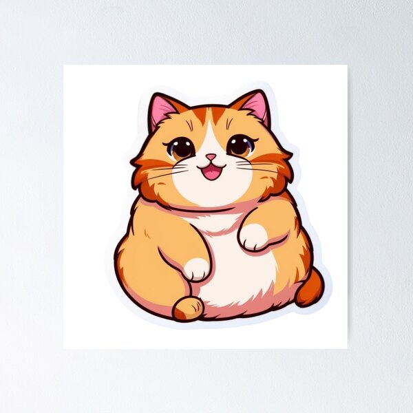 Item preview, cute big kitty designed and sold by Cute World.