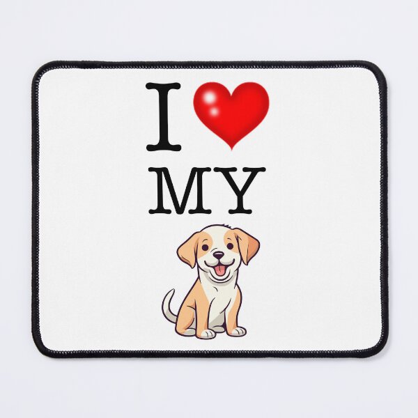 Item preview, I Love My Dog designed and sold by TendenciaImpressa.