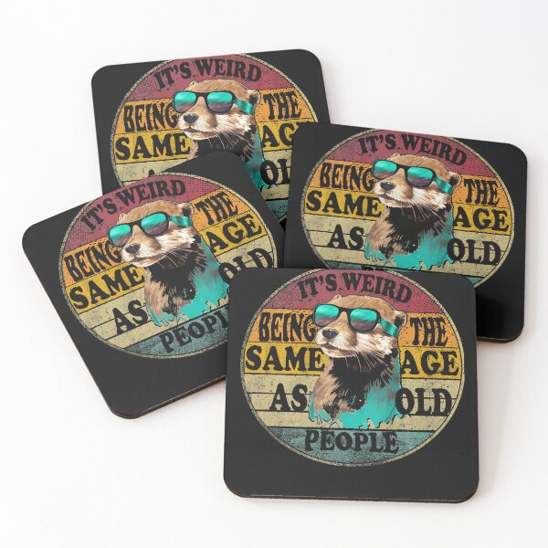 Item preview, It's Weird Being The Same Age As Old People Funny Gift Otter  Retro Vintage designed and sold by MOHAMED FRASER.