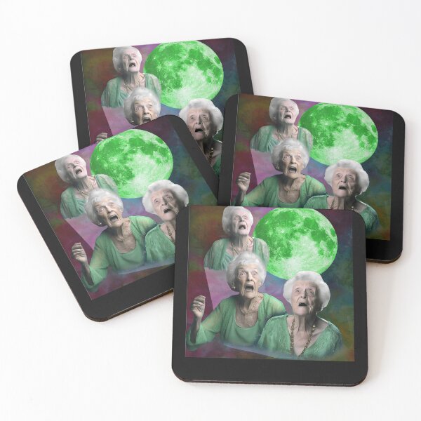 Item preview, Old Ladys Howling Moon 3 Head Funny Weird Cursed Men Women designed and sold by MOHAMED FRASER.