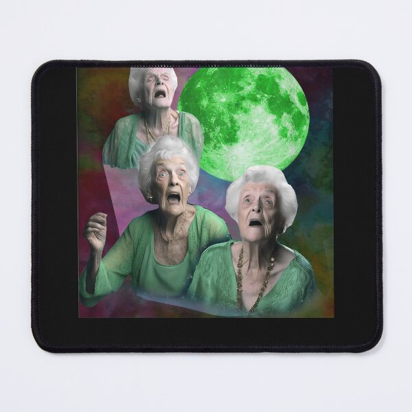 Item preview, Old Ladys Howling Moon 3 Head Funny Weird Cursed Men Women designed and sold by MOHAMED FRASER.