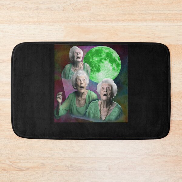 Item preview, Old Ladys Howling Moon 3 Head Funny Weird Cursed Men Women designed and sold by MOHAMED FRASER.