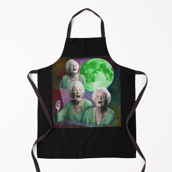 Item preview, Old Ladys Howling Moon 3 Head Funny Weird Cursed Men Women designed and sold by MOHAMED FRASER.