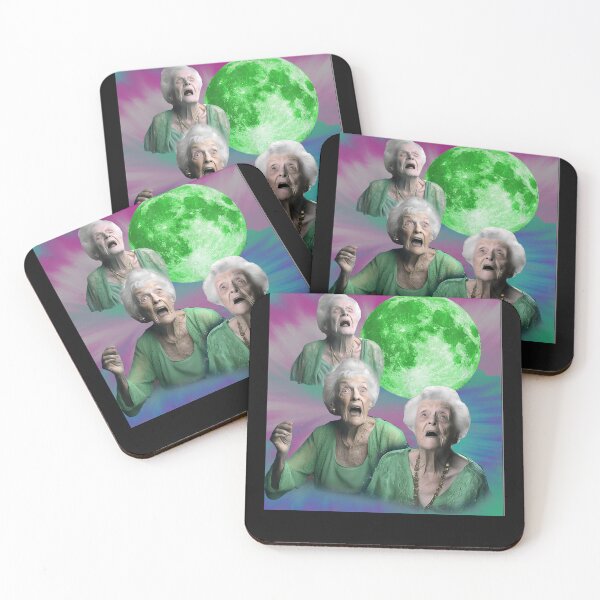 Item preview, Old Ladys Howling Moon 3 Head Funny Weird Cursed  designed and sold by MOHAMED FRASER.