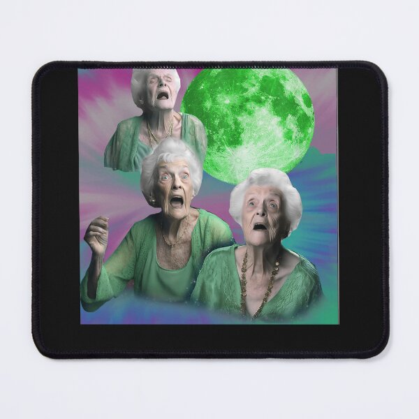 Item preview, Old Ladys Howling Moon 3 Head Funny Weird Cursed  designed and sold by MOHAMED FRASER.