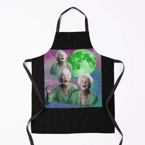 Item preview, Old Ladys Howling Moon 3 Head Funny Weird Cursed designed and sold by MOHAMED FRASER.