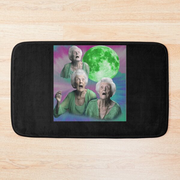 Item preview, Old Ladys Howling Moon 3 Head Funny Weird Cursed  designed and sold by MOHAMED FRASER.