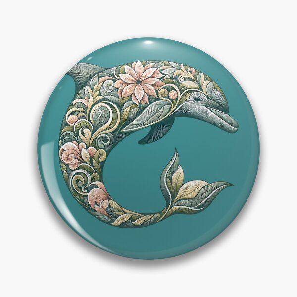 Item preview, Bottlenose Dolphin Botanical Nature Art Illustration2 designed and sold by BirdsnStuff.