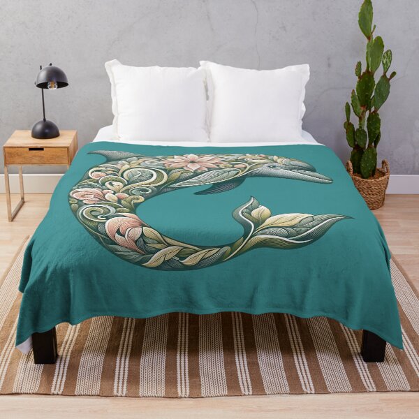 Item preview, Bottlenose Dolphin Botanical Nature Art Illustration2 designed and sold by BirdsnStuff.