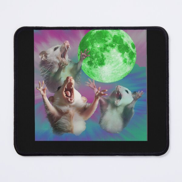 Item preview, Possum Moon Howling Opossum 3 Head Funny Weird Cursed Color designed and sold by MOHAMED FRASER.