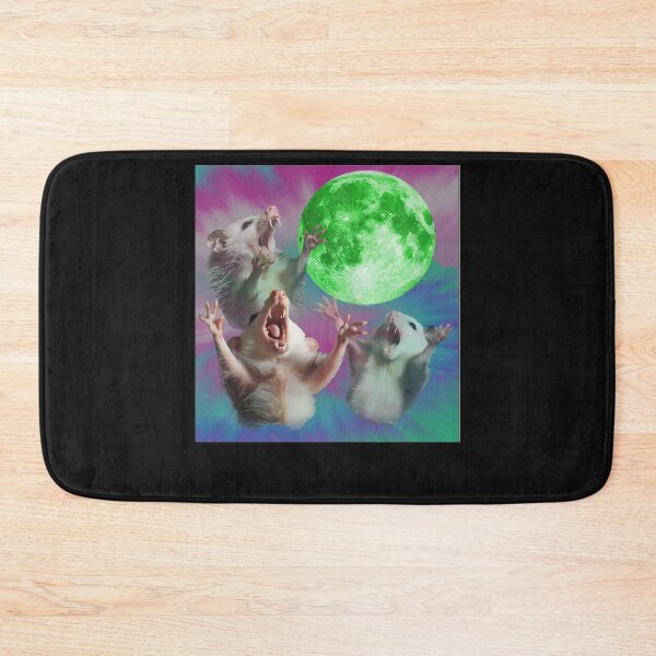 Item preview, Possum Moon Howling Opossum 3 Head Funny Weird Cursed  Color designed and sold by MOHAMED FRASER.