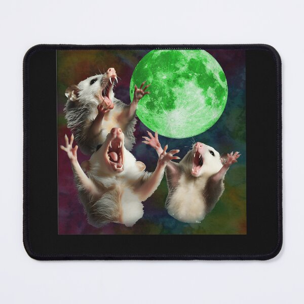 Item preview, Possum Moon Howling Opossum 3 Head Funny Weird Cursed designed and sold by MOHAMED FRASER.