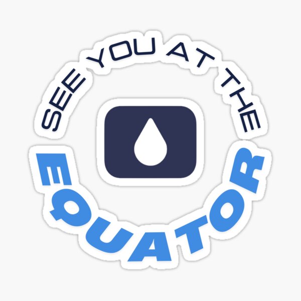 Aperçu de l'œuvre Rendez-vous à l'équateur ! créée et vendue par SwiftStickerz.